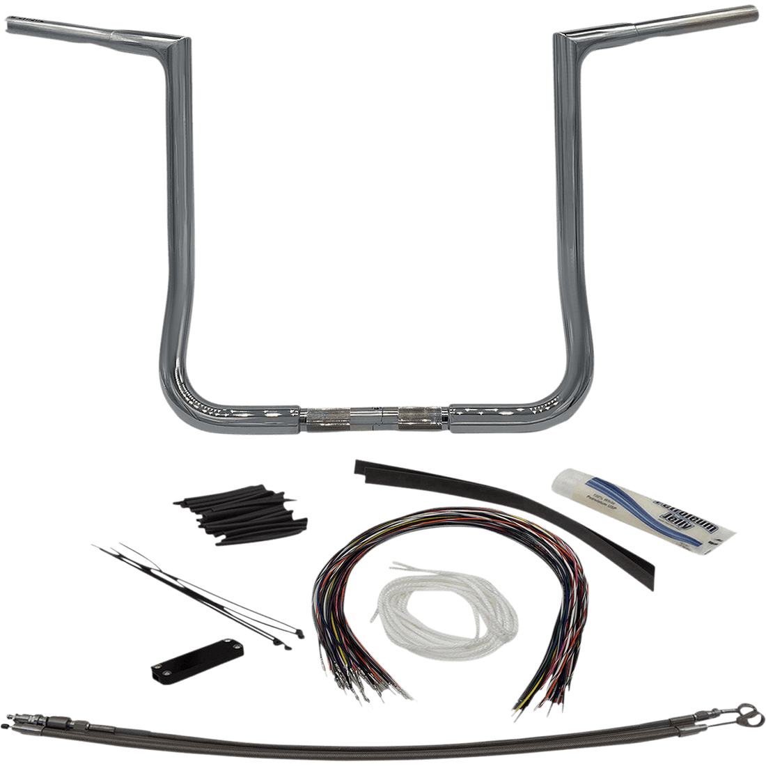 FAT BAGGERS INC. Handlebar Kit Flat Top 16" Chrome 709116