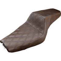 SADDLEMEN Step-Up Seat Front Lattice Stitch Brown XL 80711172BR