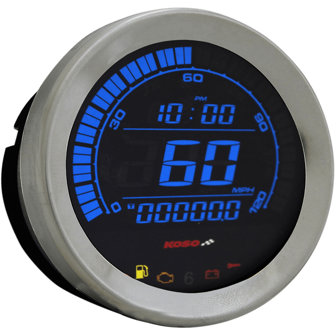 KOSO NORTH AMERICA 4" Speedometer Chrome