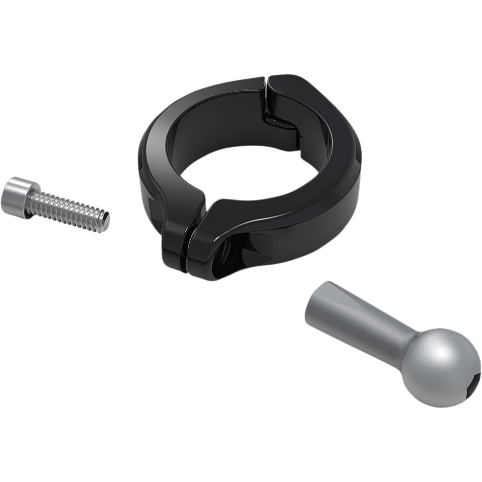 CIRO Ball Mount Aluminum Clamp 1-1/2" Handlebars Black