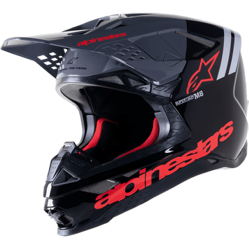 ALPINESTARS Supertech M8 Helmet Radium 2 MIPS® Gloss Black/Neon Red XL