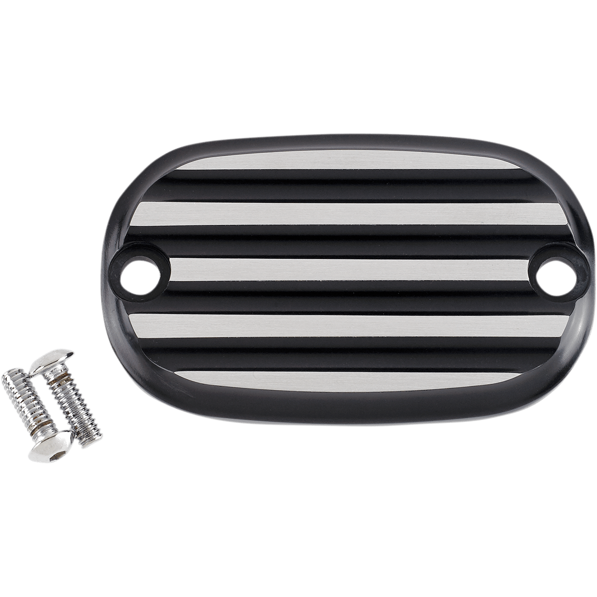 JOKER MACHINE Master Cylinder Cover Finned Black/Silver