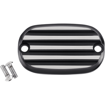 JOKER MACHINE Master Cylinder Cover Finned Black/Silver