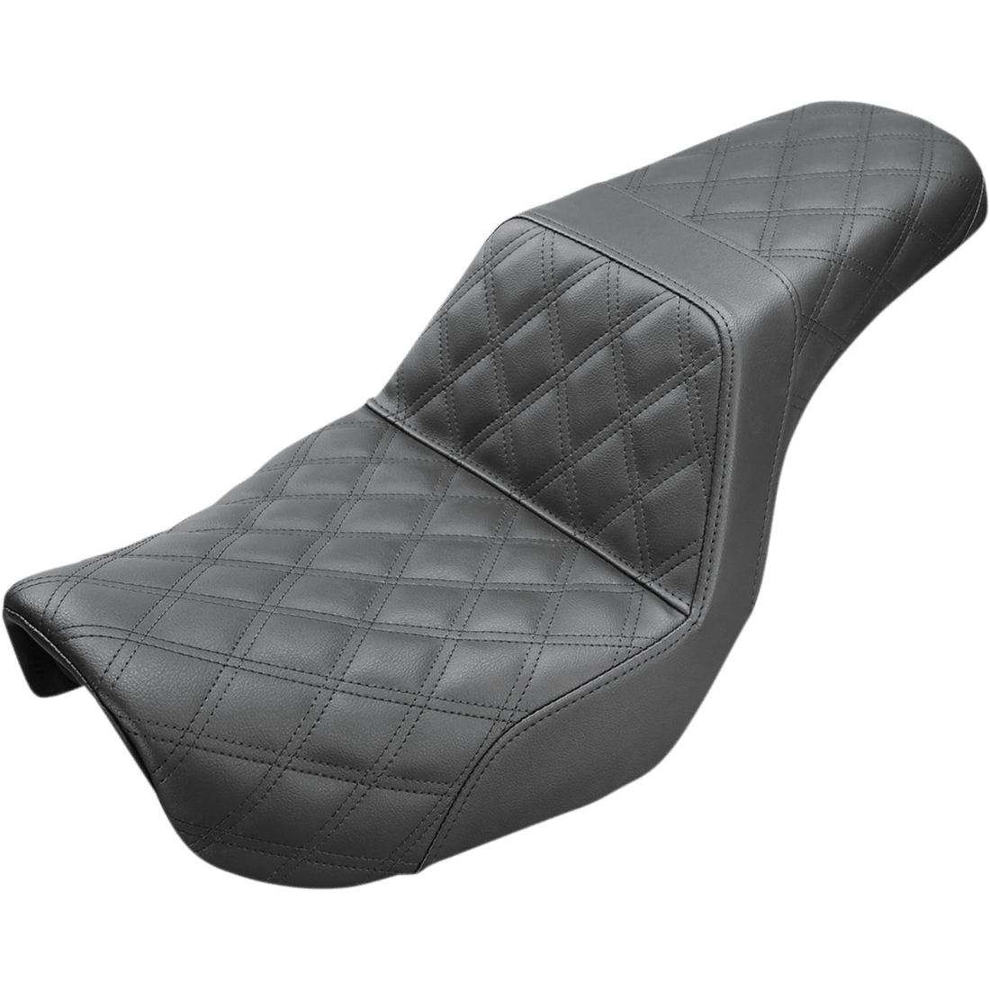 SADDLEMEN Step-Up Seat Full Lattice Stitch Black Dyna 80604175