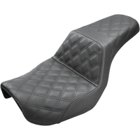 SADDLEMEN Step-Up Seat Full Lattice Stitch Black Dyna 80604175