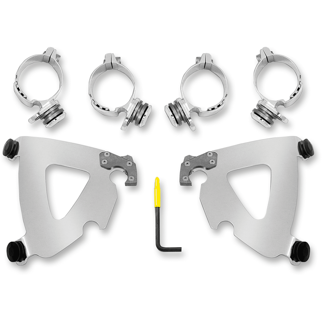 MEMPHIS SHADES Road Warrior Mounting Kit Polished FXD MEK2028