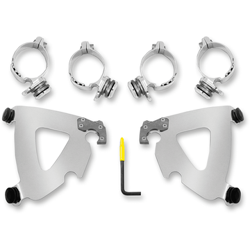 MEMPHIS SHADES Road Warrior Mounting Kit Polished FXD MEK2028