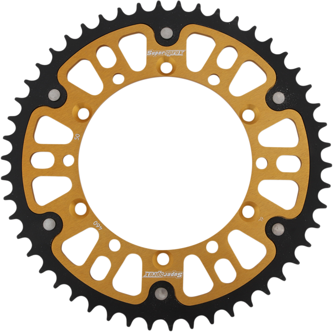 SUPERSPROX Stealth Rear Sprocket 50 Tooth Gold Kawasaki/Suzuki RST46050GLD