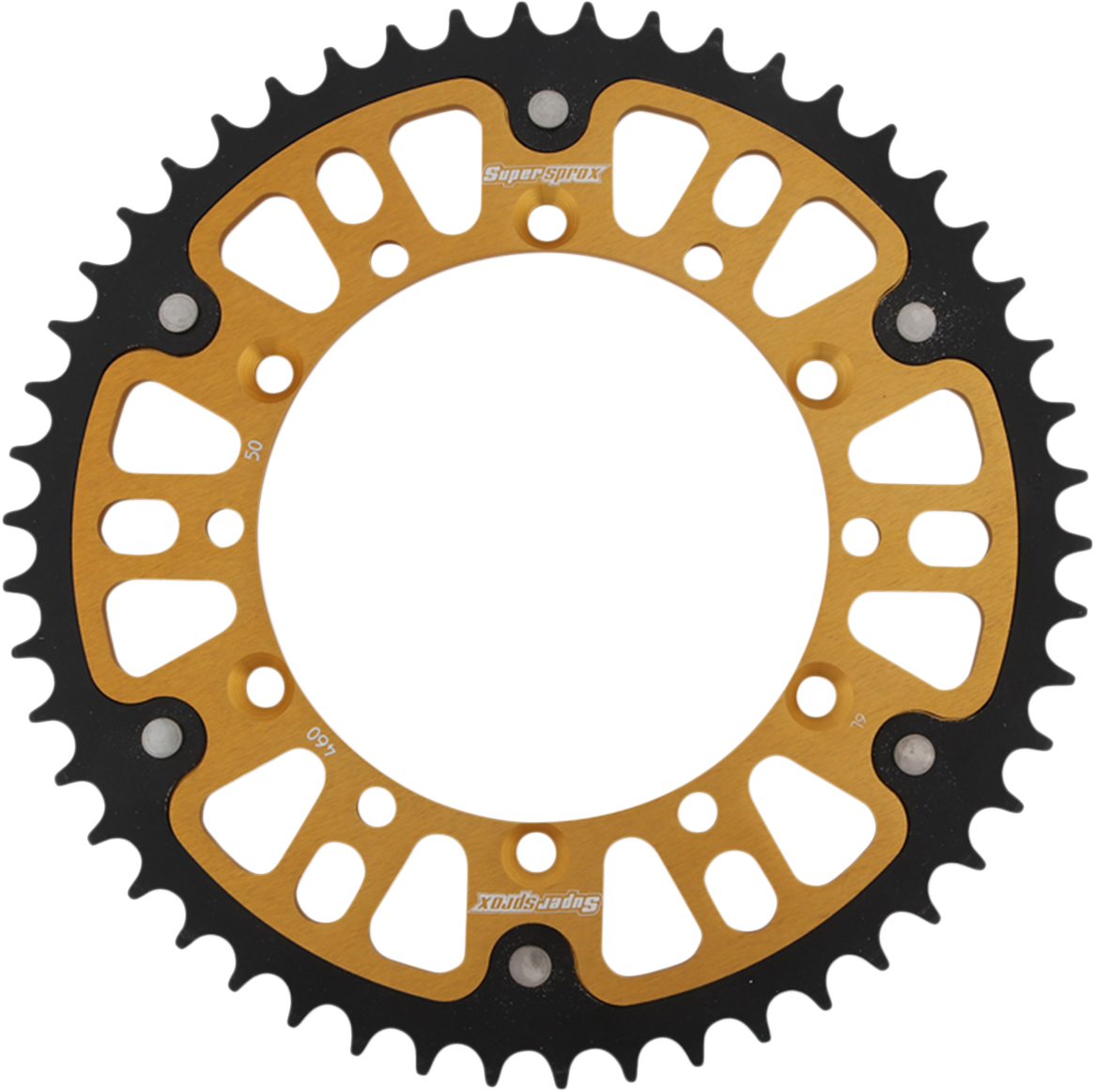 SUPERSPROX Stealth Rear Sprocket 50 Tooth Gold Kawasaki/Suzuki RST46050GLD