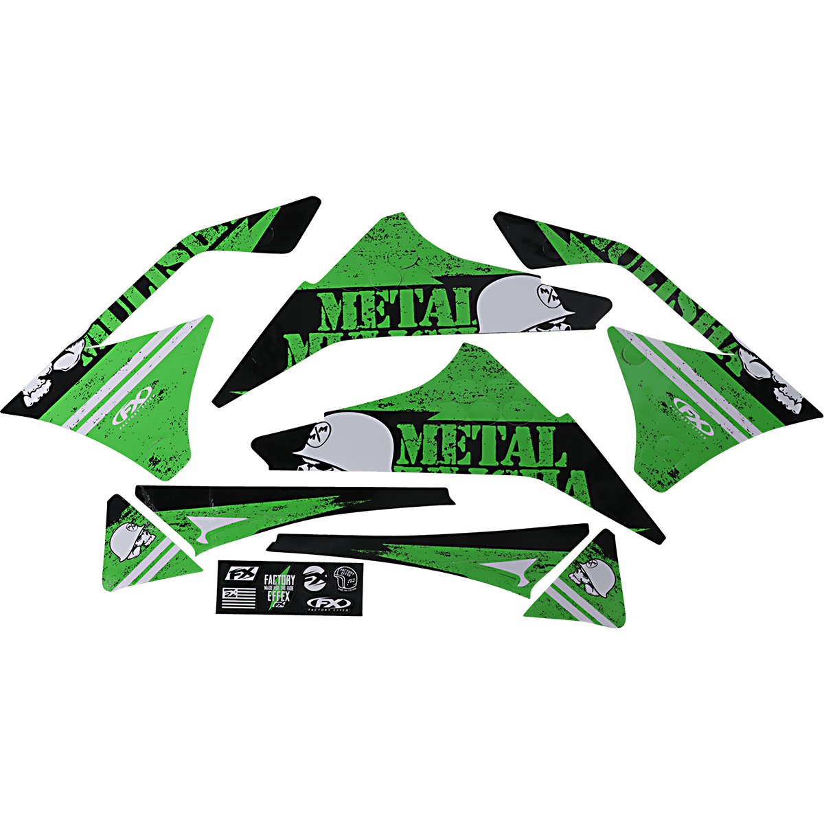 FACTORY EFFEX Metal Mulisha Graphic Kit Kawasaki