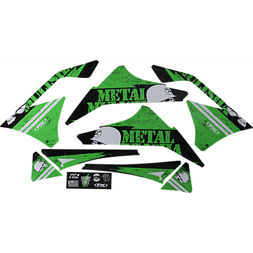 FACTORY EFFEX Metal Mulisha Graphic Kit Kawasaki