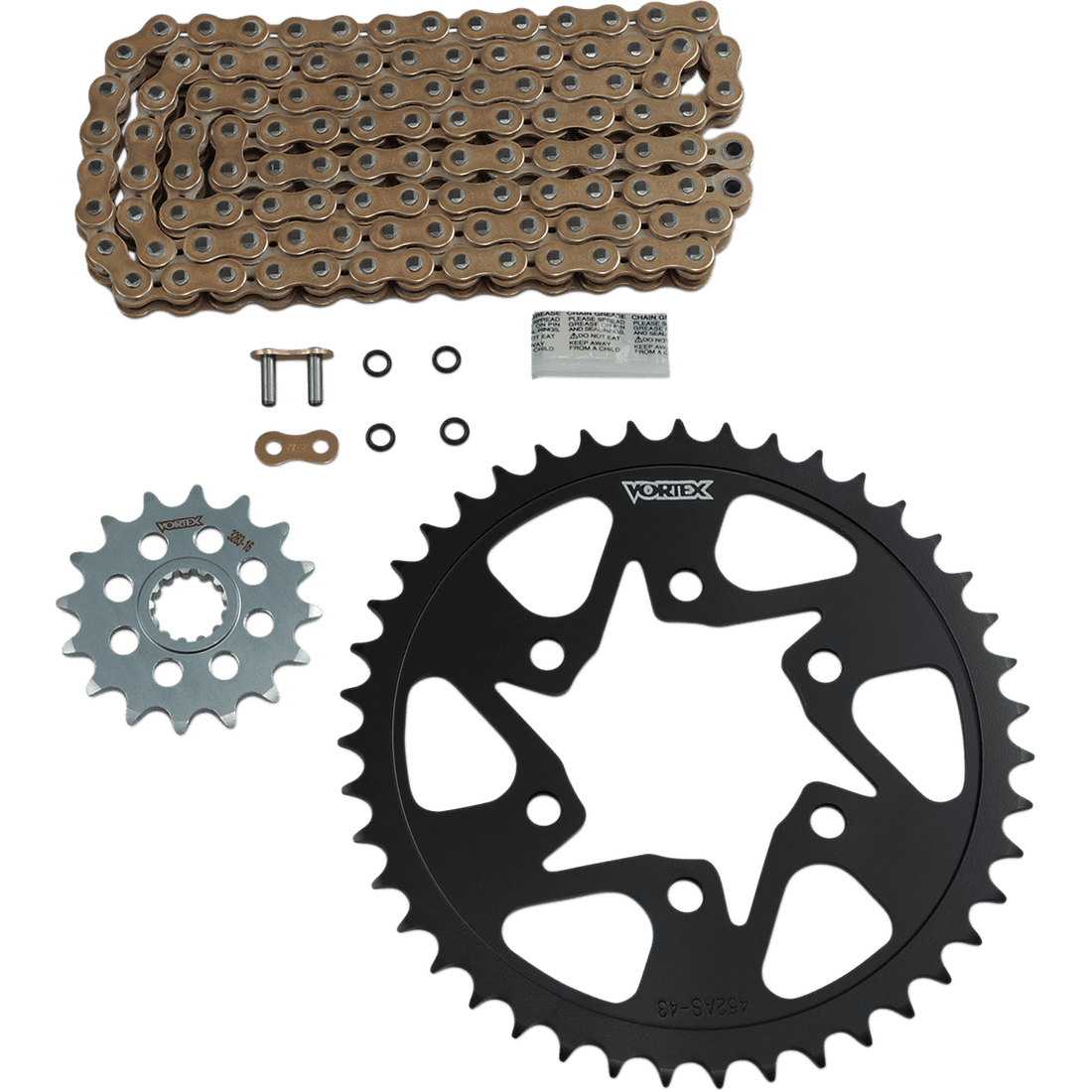 VORTEX Chain Kit Gold Kawasaki ZX-6R CKG6387