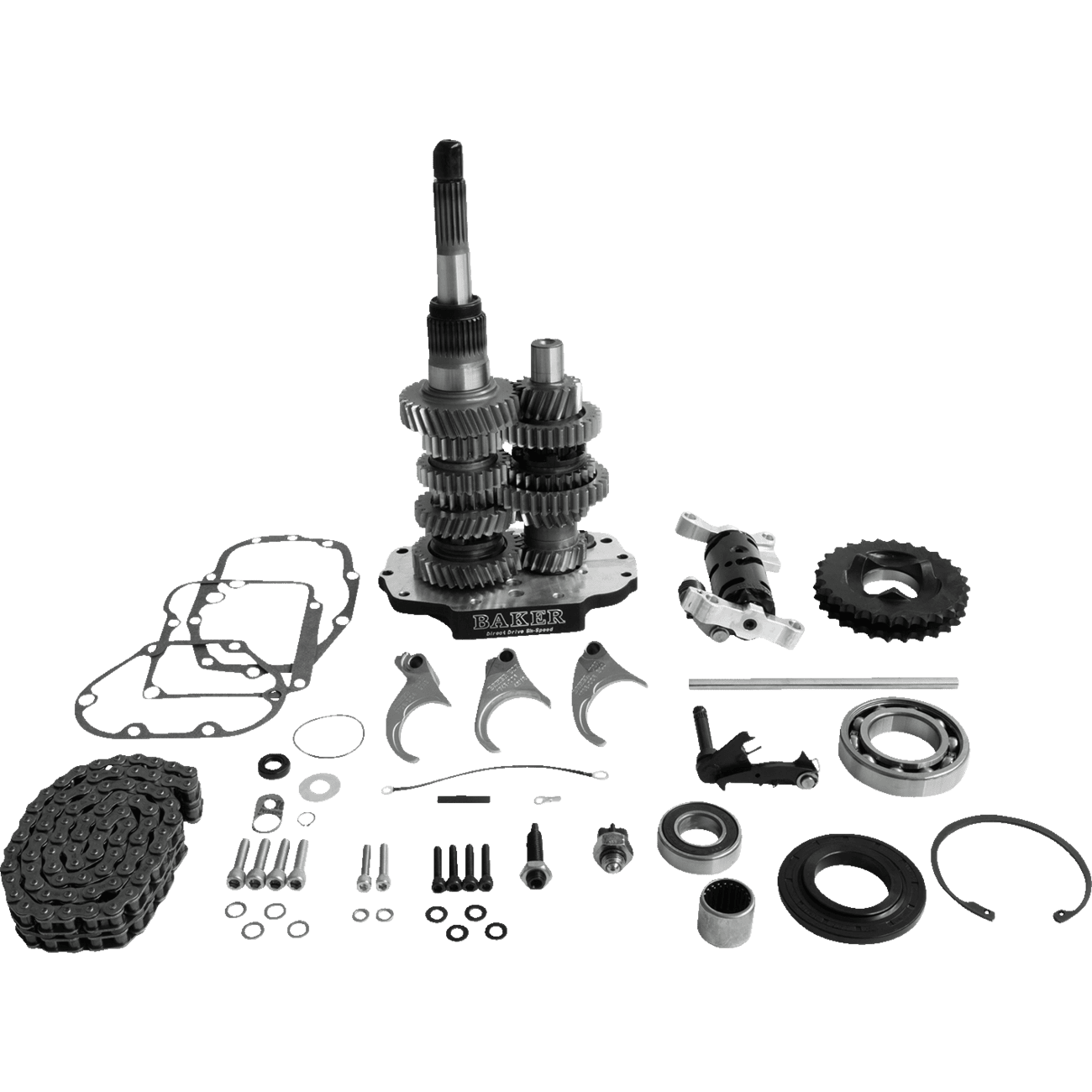 BAKER DRIVETRAIN Direct Drive Gear Set 6-Speed Black DD641103