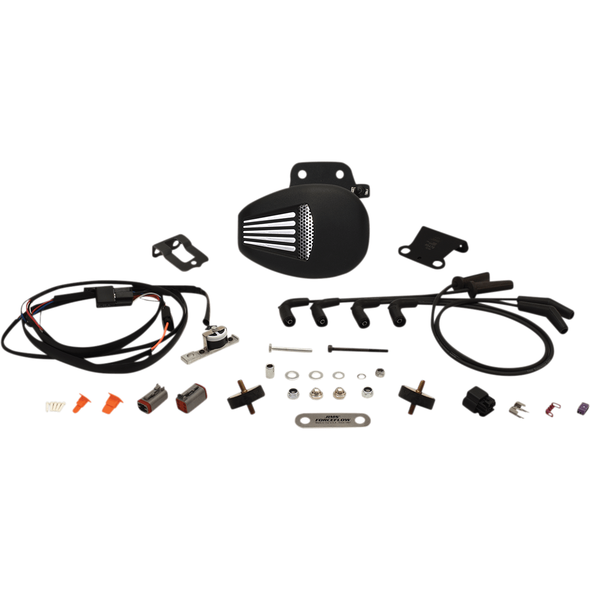 JIMS Forceflow Cylinder Head Cooler Kit Black M8 Softail 5470