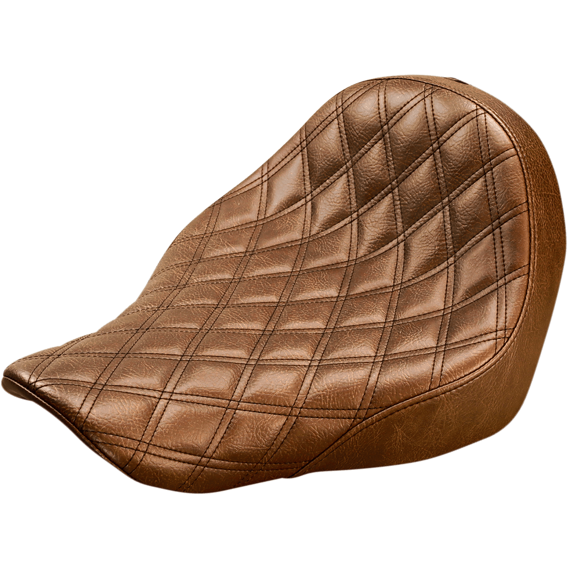 SADDLEMEN Renegade Solo Seat Lattice Stitched Brown FL/FX '18-'20 81829002BLS