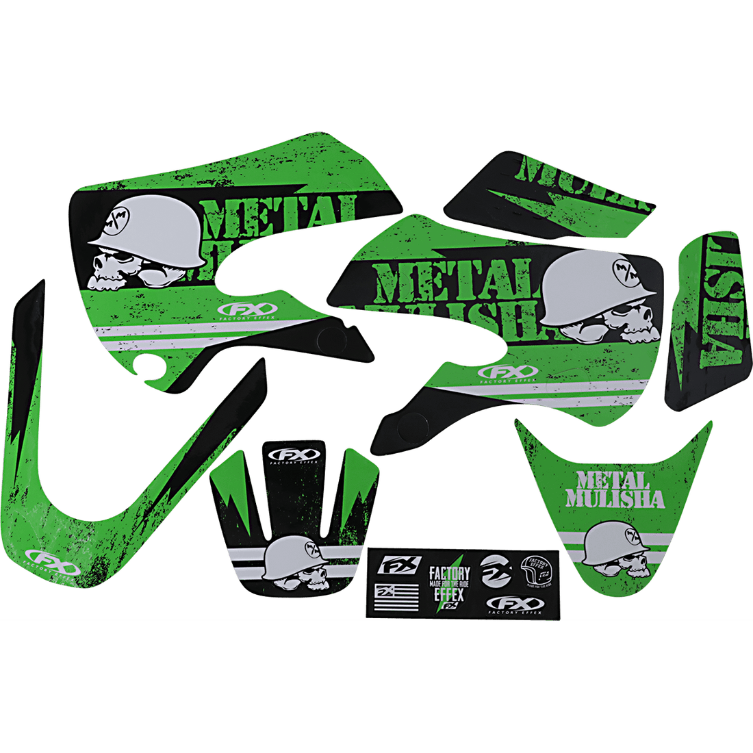 FACTORY EFFEX Metal Mulisha Graphic Kit Kawasaki