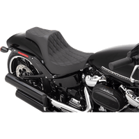 DRAG SPECIALTIES Predator III Seat Double Diamond Black Stitching FXBR/S '18-'22