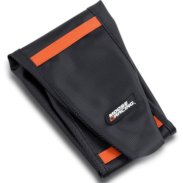 MOOSE RACING Ribbed Seat Cover Black Cover/Orange Ribs