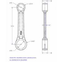 VINTCO Connecting Rod Kit KR2028