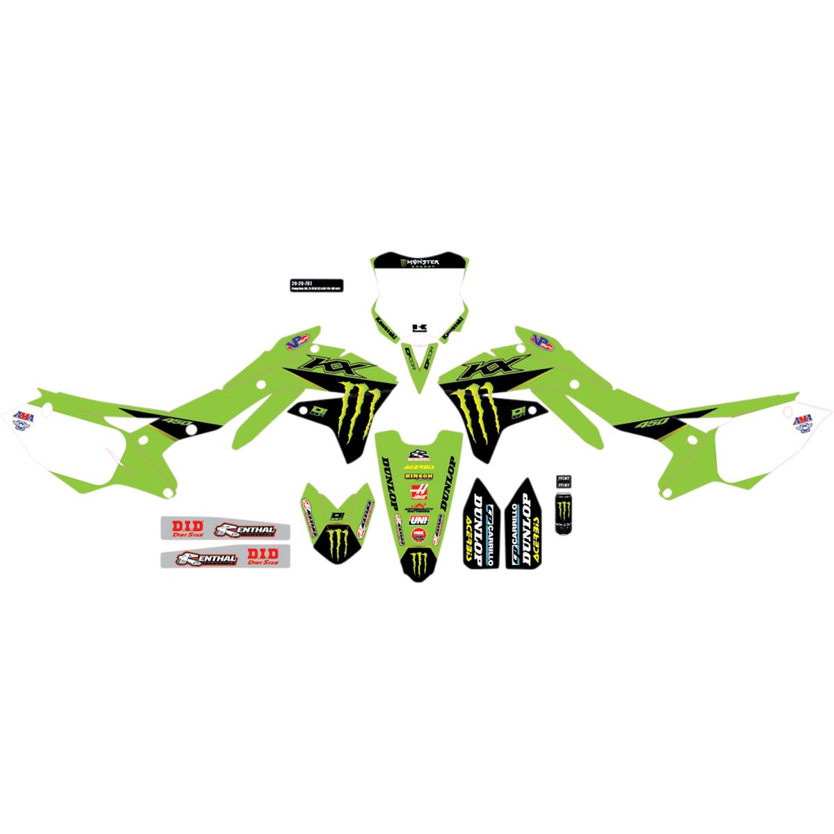 D'COR VISUALS Graphic Kit Monster Energy 2020761