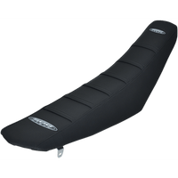 SDG 6-Ribbed Seat Cover Black Ribs/Black Top/Black Sides