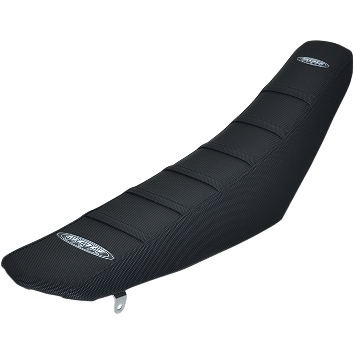 SDG 6-Ribbed Seat Cover Black Ribs/Black Top/Black Sides