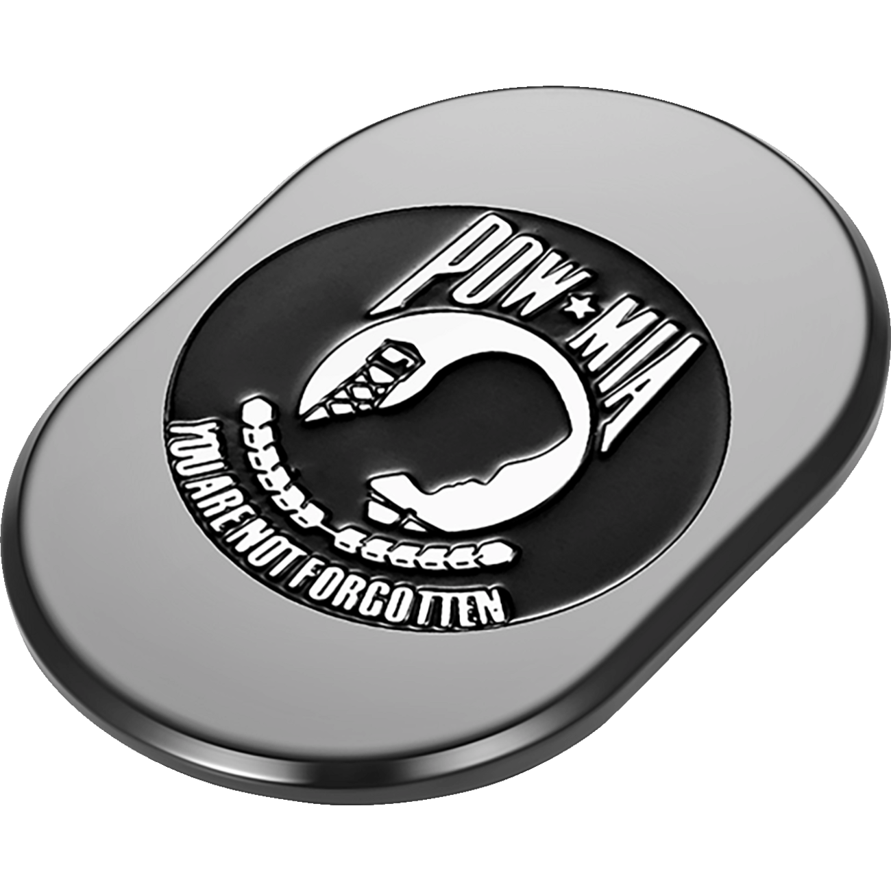 FIGURATI DESIGNS Antenna Cover Right Rear Fender POW-MIA Black