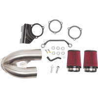 S&S CYCLE Tuned Induction Air Cleaner Kit Stainless Steel 1700635A