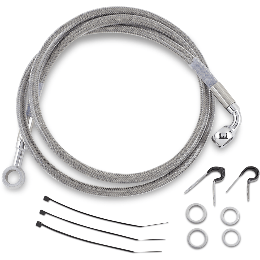 DRAG SPECIALTIES Brake Line Front Stainless Steel