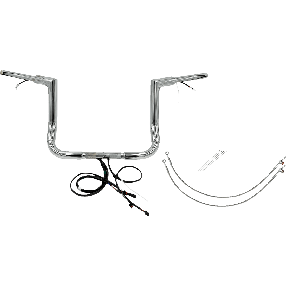 FAT BAGGERS INC. Handlebar Kit Flat Top 12" Chrome 601212