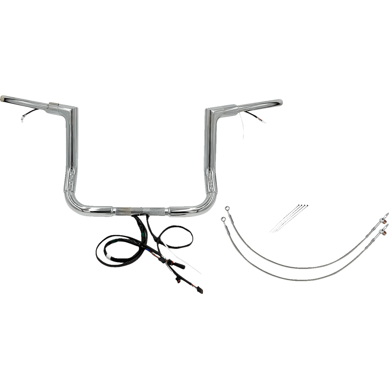 FAT BAGGERS INC. Handlebar Kit Flat Top 12" Chrome 601212