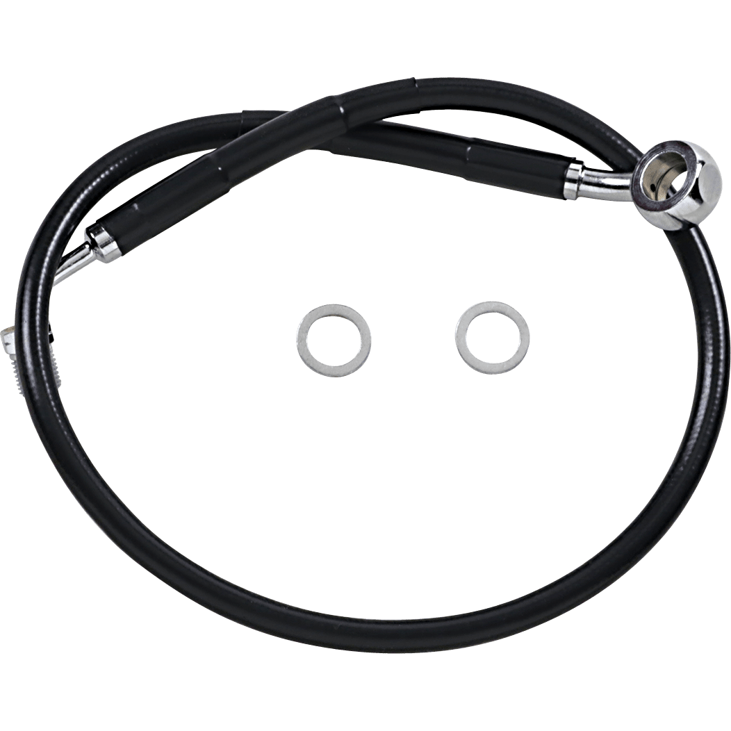 DRAG SPECIALTIES Brake Line +2" Black '18-'22 Softail