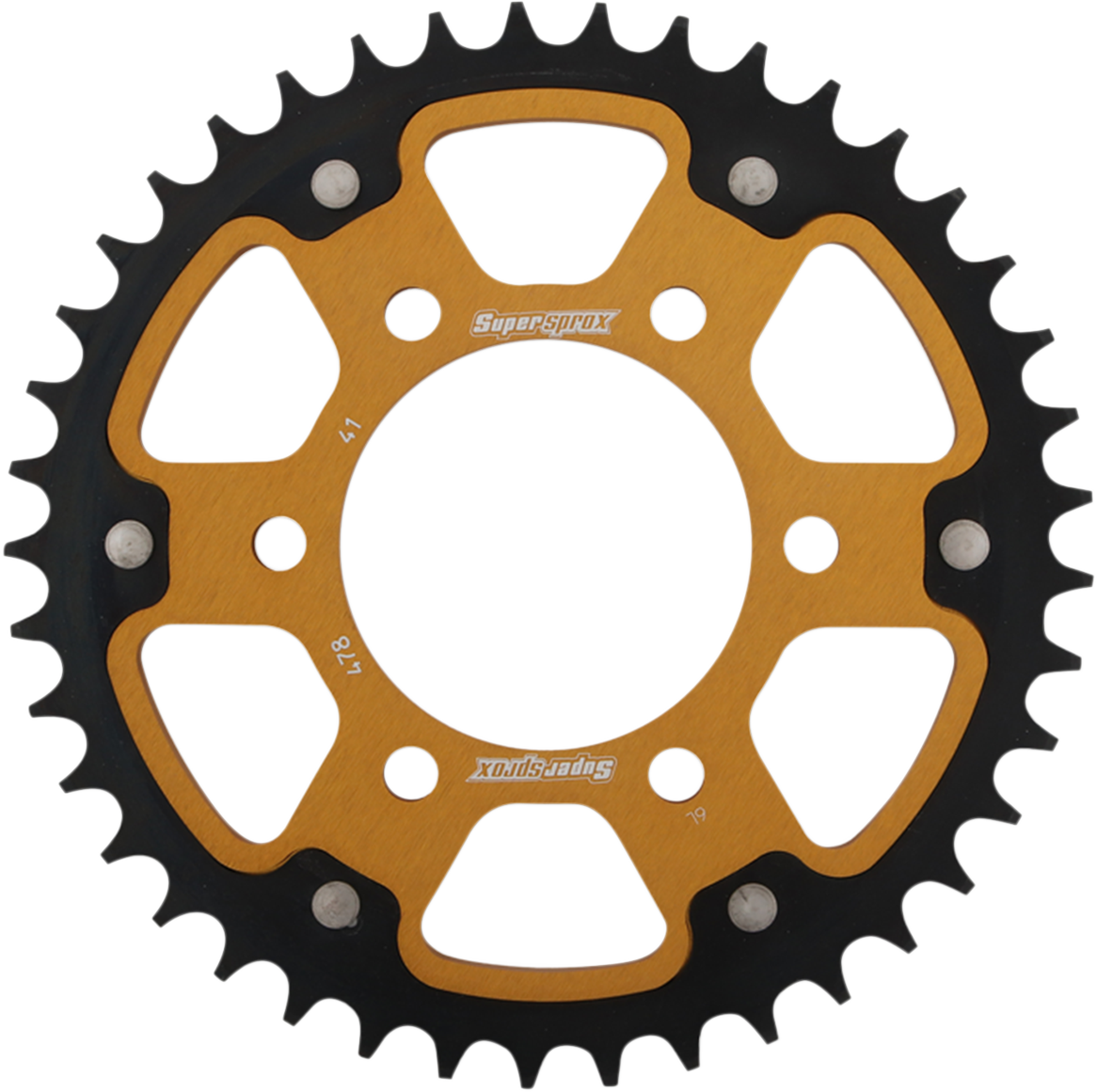 SUPERSPROX Stealth Rear Sprocket 41 Tooth Gold Kawasaki RST47941GLD