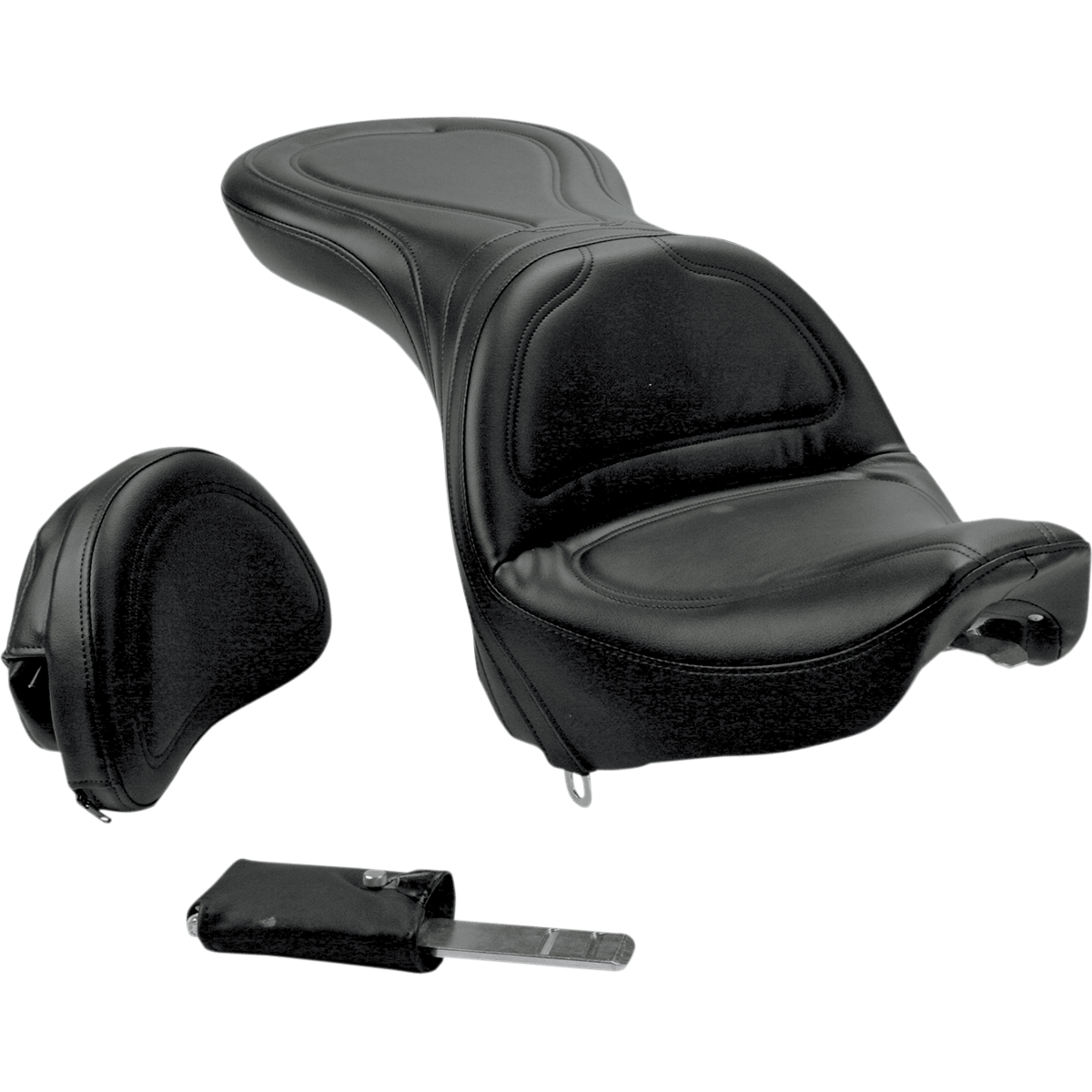 SADDLEMEN Seat Explorer™ With Backrest Stitched Black 8852JS