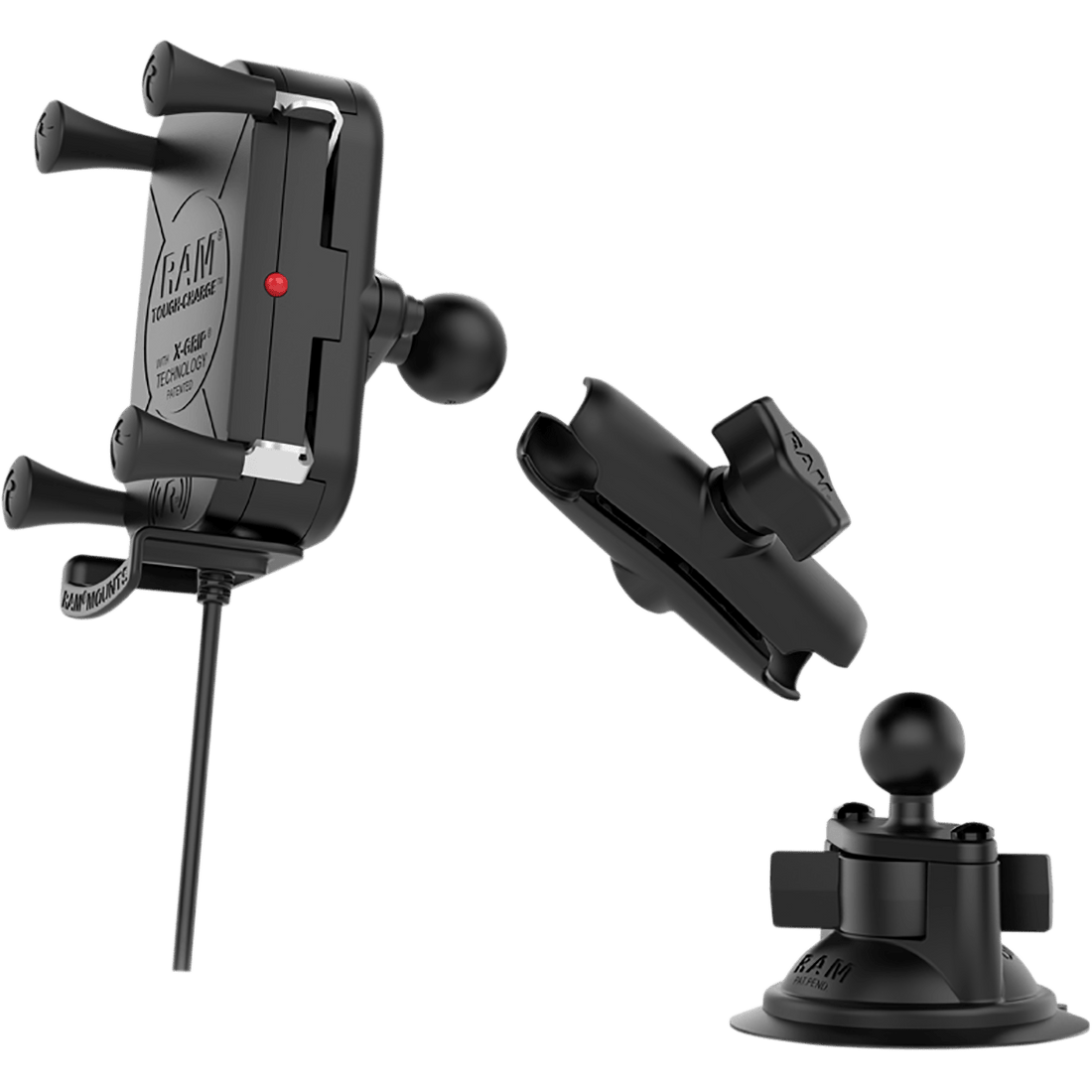 RAM MOUNTS Device Holder Tough-Charge™ Charging Wireless Waterproof Suction Cup Mount RAMB166UN12W