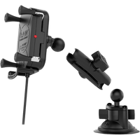 RAM MOUNTS Device Holder Tough-Charge™ Charging Wireless Waterproof Suction Cup Mount RAMB166UN12W