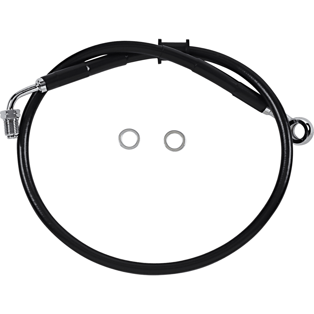 DRAG SPECIALTIES Brake Line Front Upper Black