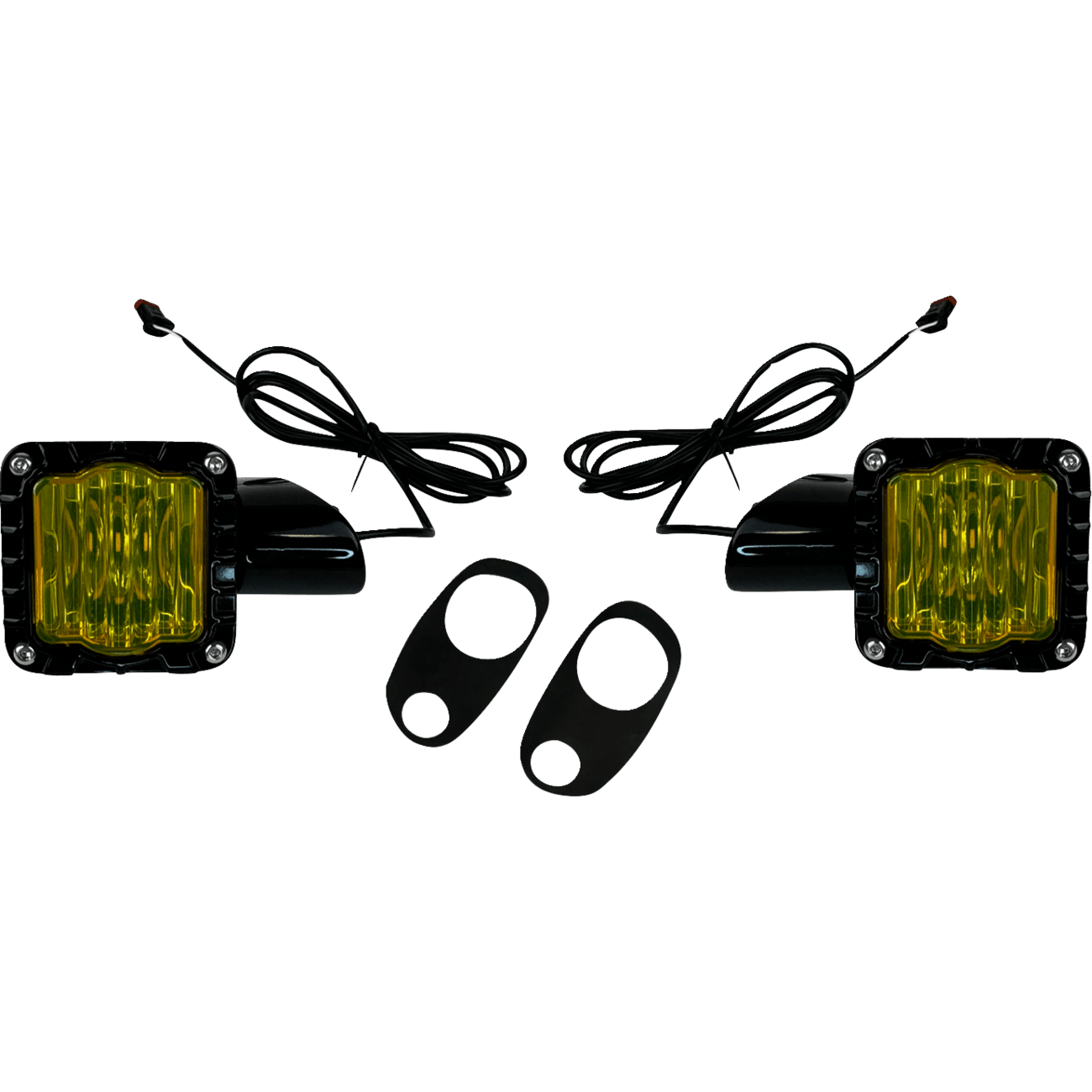 CUSTOM DYNAMICS LED Turn Signals Black -Yellow Lens Road Glide SDRGFTYB