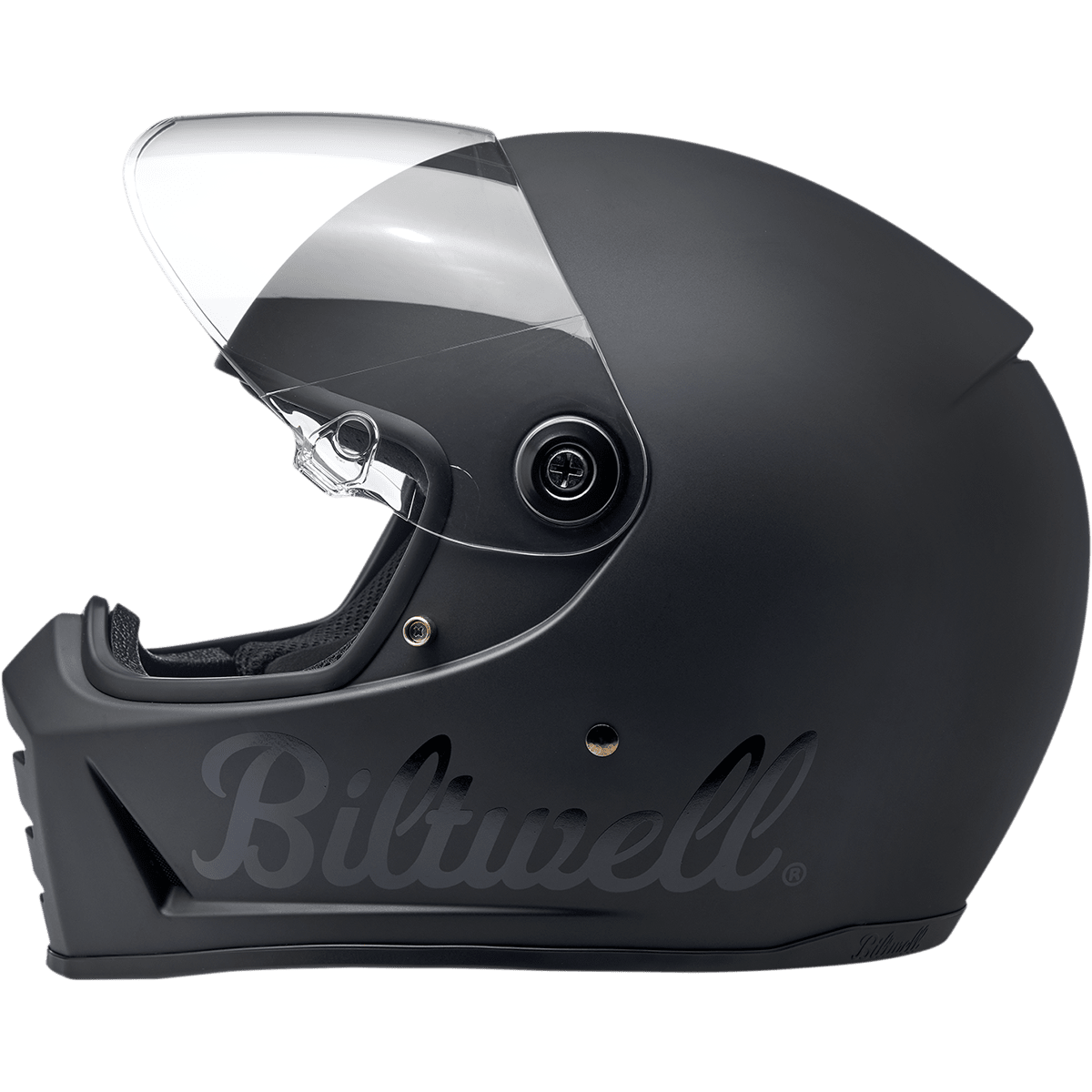 BILTWELL Lane Splitter Helmet Flat Black Factory Medium 1004638103