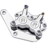 PERFORMANCE MACHINE PM Single Disc Caliper Front Polished 87-99 12190017P