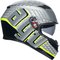 AGV K3 Helmet Fortify Gray/Black/Yellow Fluo Medium 2118381004011M