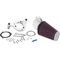 K & N Aircharger® Intake System with Mandrel-Bent Aluminum Intake Tube Kit Bright Chrome 571125P