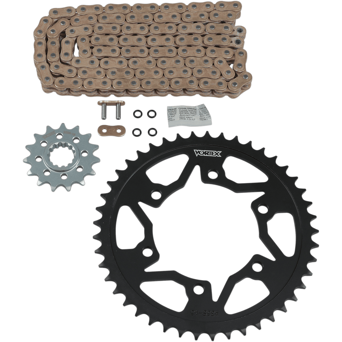 VORTEX Steel Chain Kit Gold Yamaha YZF-R1 '98-'03 CKG6354