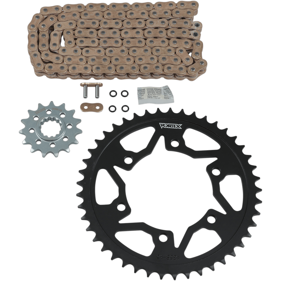 VORTEX Steel Chain Kit Gold Yamaha YZF-R1 '98-'03 CKG6354