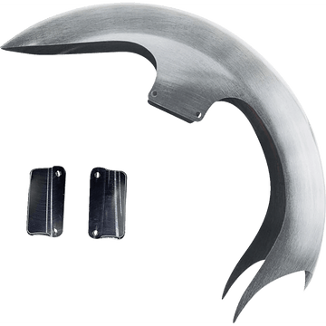 PAUL YAFFE BAGGER NATION Talon Front Fender OEM With Satin Adaptors M8 Softail® TALONOEMM8STS