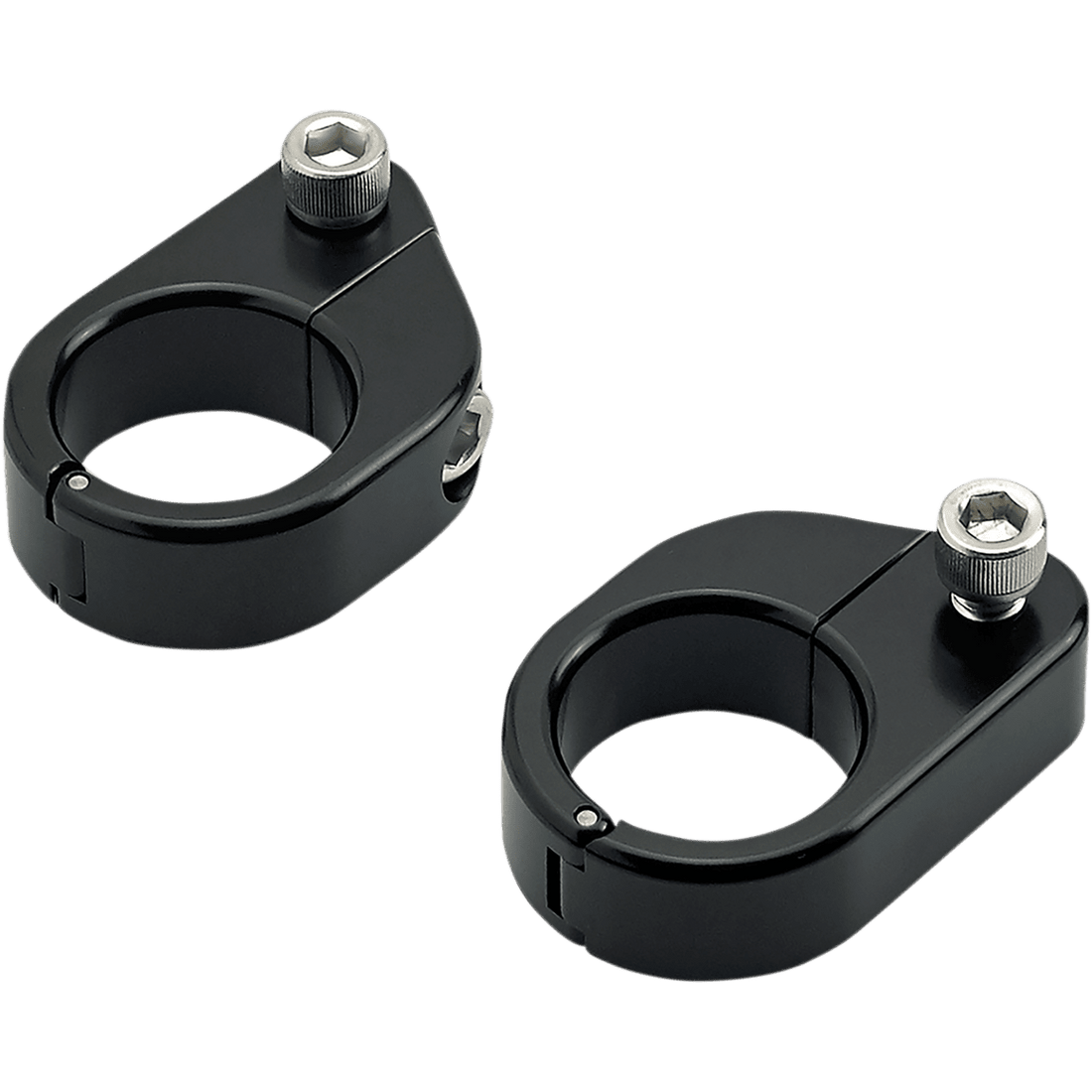 BILTWELL O/S Speed Clamps Black Electroplated Straight 6907201