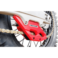 T.M. DESIGNWORKS Factory Edition Chain Guide With Replacement Wear Pad Red RCGKT5RD