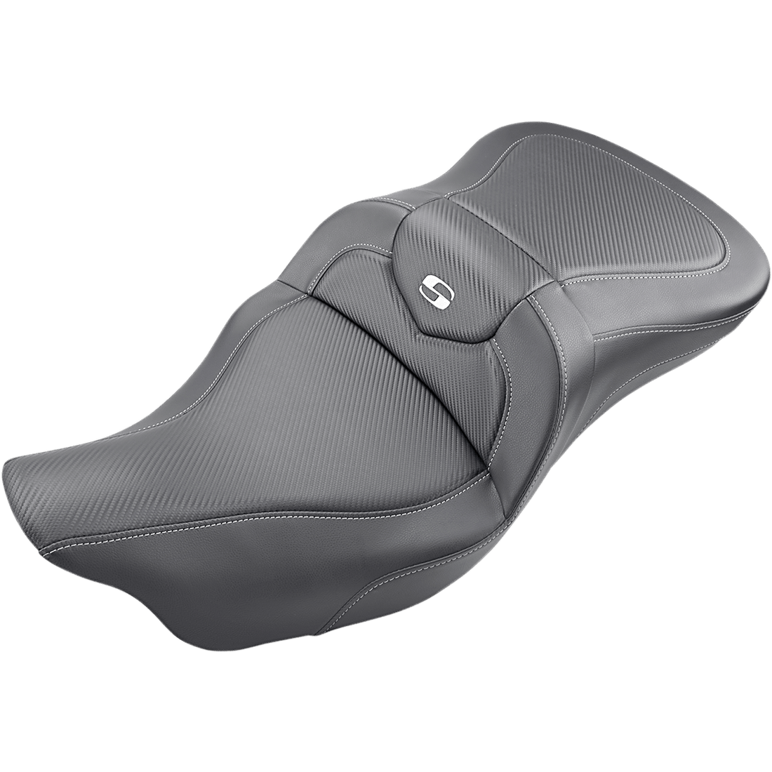 SADDLEMEN Roadsofa™ Seat Carbon Fiber without Backrest Black '09-'23 FLHTCUTG 80807B185T