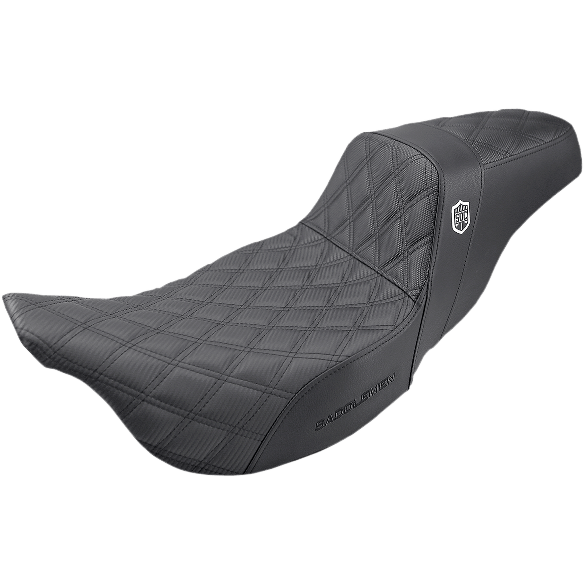 SADDLEMEN Pro Series SDC Performance Seat without Backrest Lattice Stitch '08 -'23 FL SC80807DB