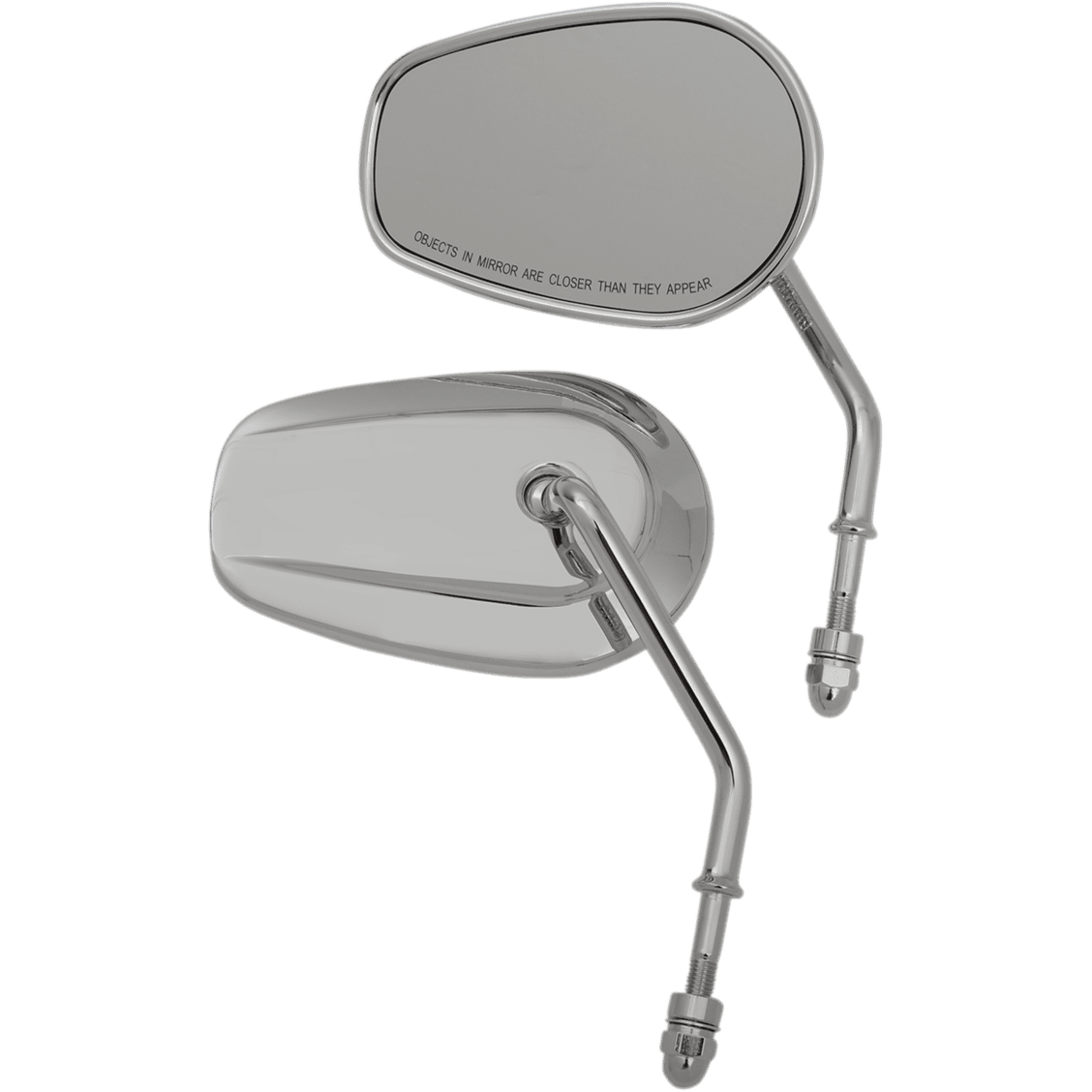 DRAG SPECIALTIES Replacement Mirrors Short Stem Chrome